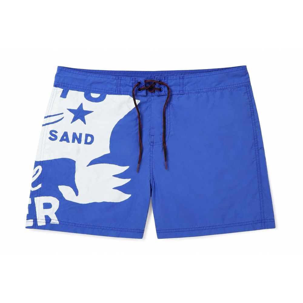 Y2K Surf Blockette Grunge Cyber Diesel Board Shorts Graphic Swim Trunks X